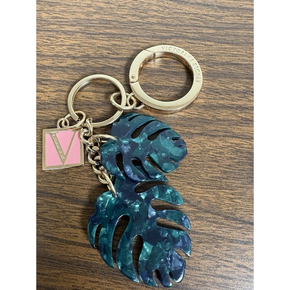 Victoria Secret Key Chain Purse Charm Palm Lead Gold Tone